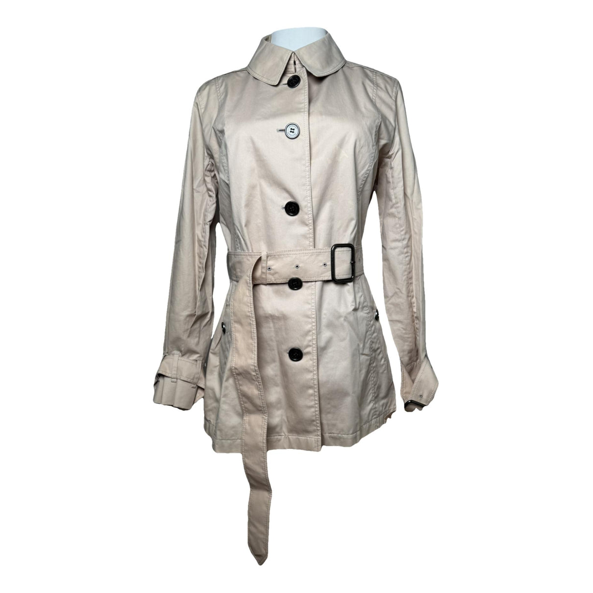 Burberry Kensington Beige Cotton Trench Coat image 1