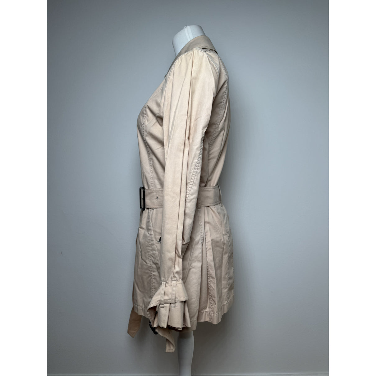 Burberry Kensington Beige Cotton Trench Coat image 3