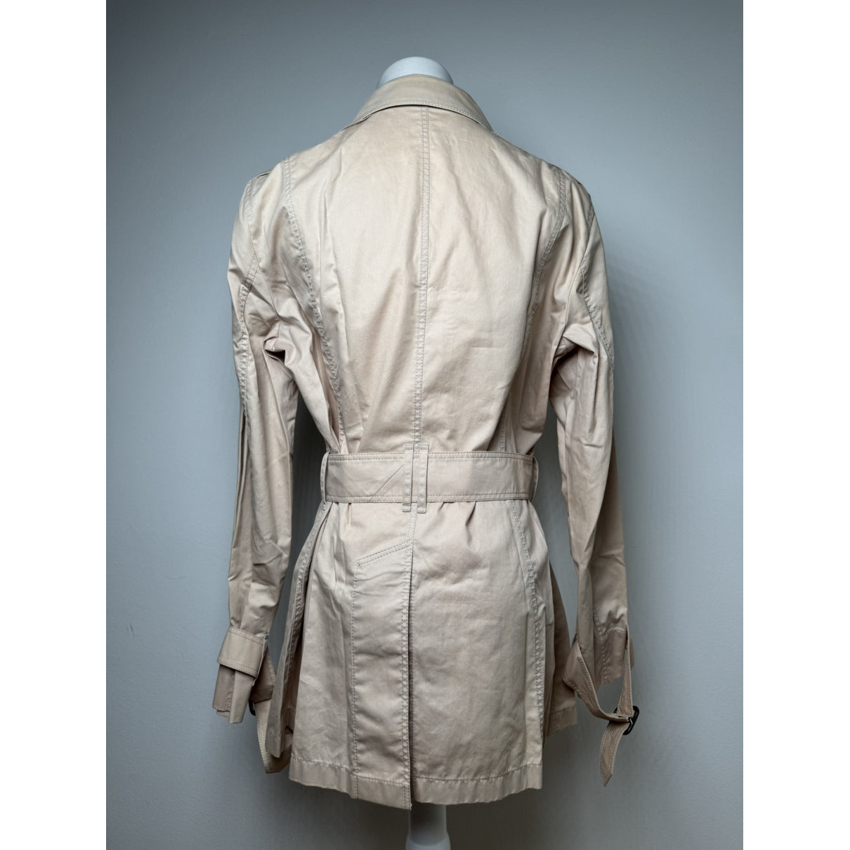 Burberry Kensington Beige Cotton Trench Coat image 4