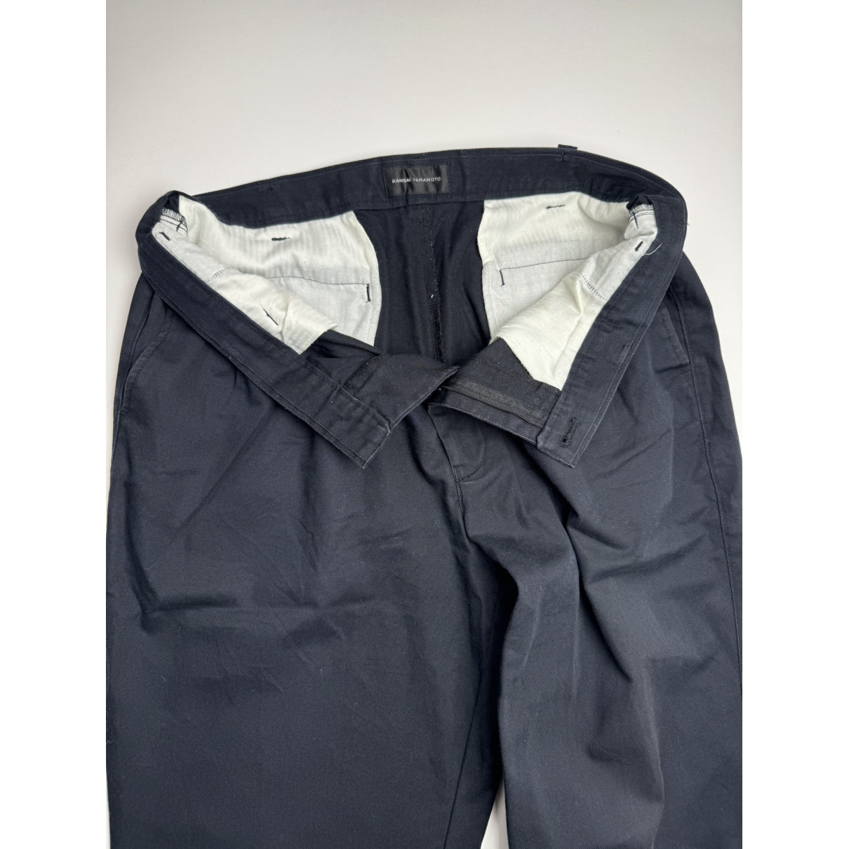 Kansai Yamamoto Navy Cotton Trouser image 4
