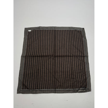 Dior Mitzah Toile de Jouy Brown Cotton Scarf image 5