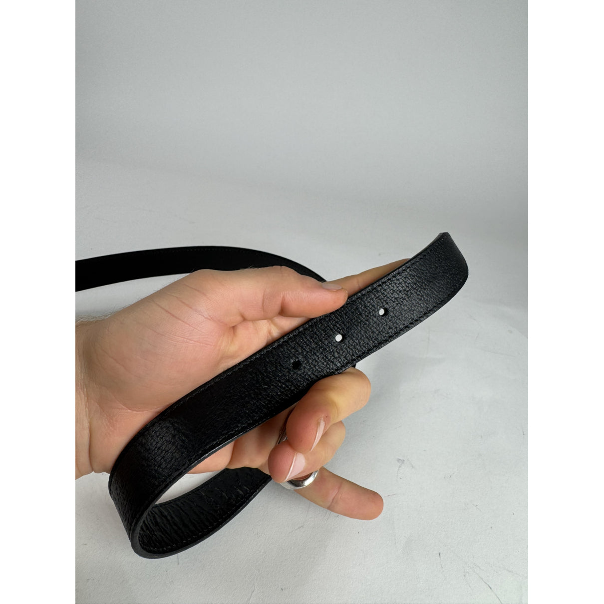 Issey Miyake Black Leather Belt image 3