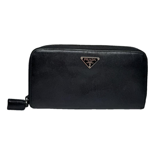 Prada Tessuto  Black Leather Wallet image 1