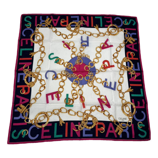 Celine Multicolour Silk Scarf image 1