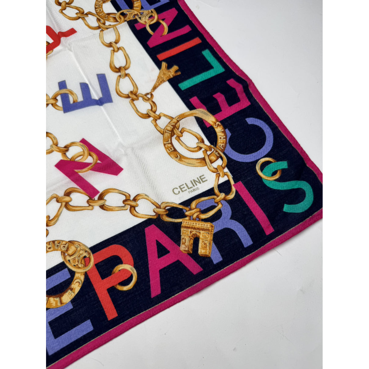 Celine Multicolour Silk Scarf image 2