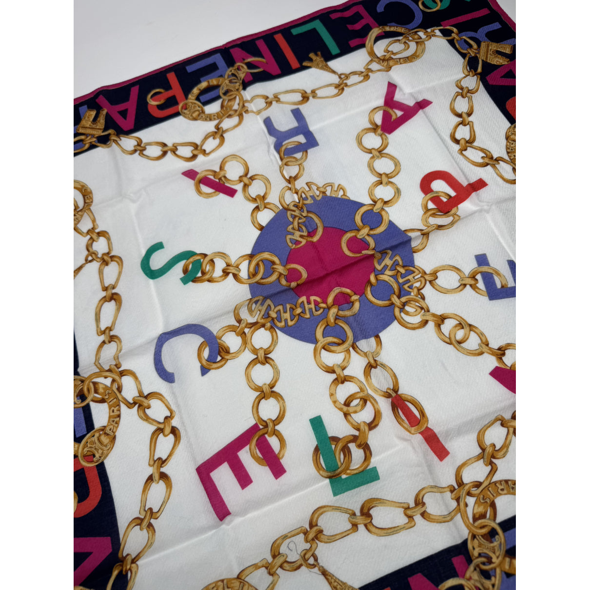 Celine Multicolour Silk Scarf image 3