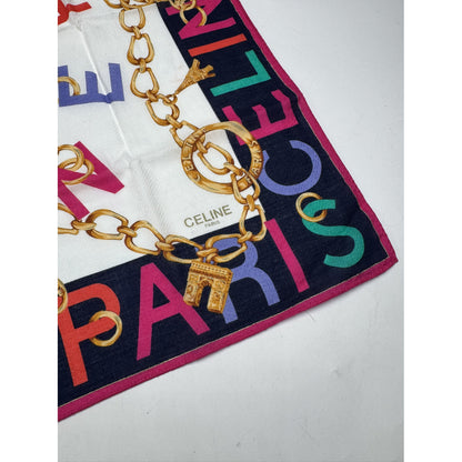 Celine Multicolour Silk Scarf image 4