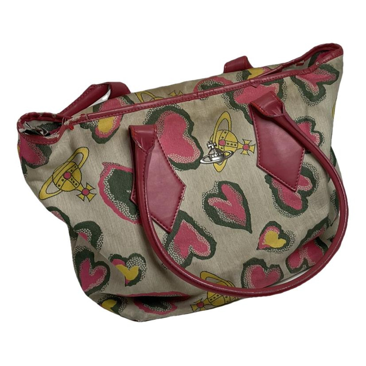 Vivienne Westwood Pink Leather Handbag image 1