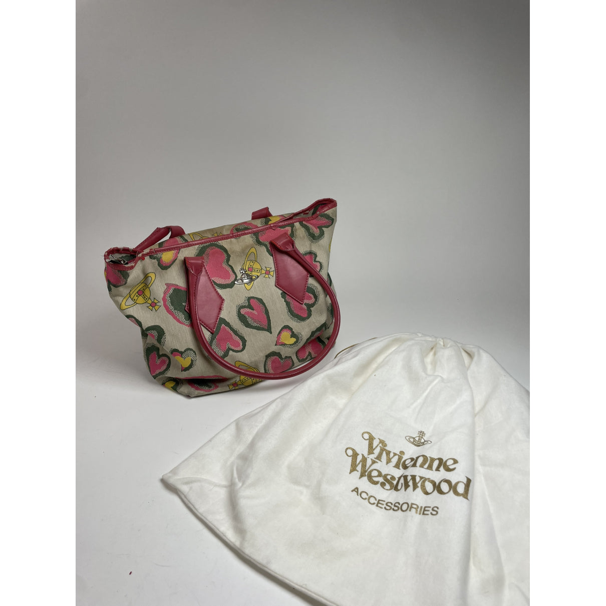 Vivienne Westwood Pink Leather Handbag image 2