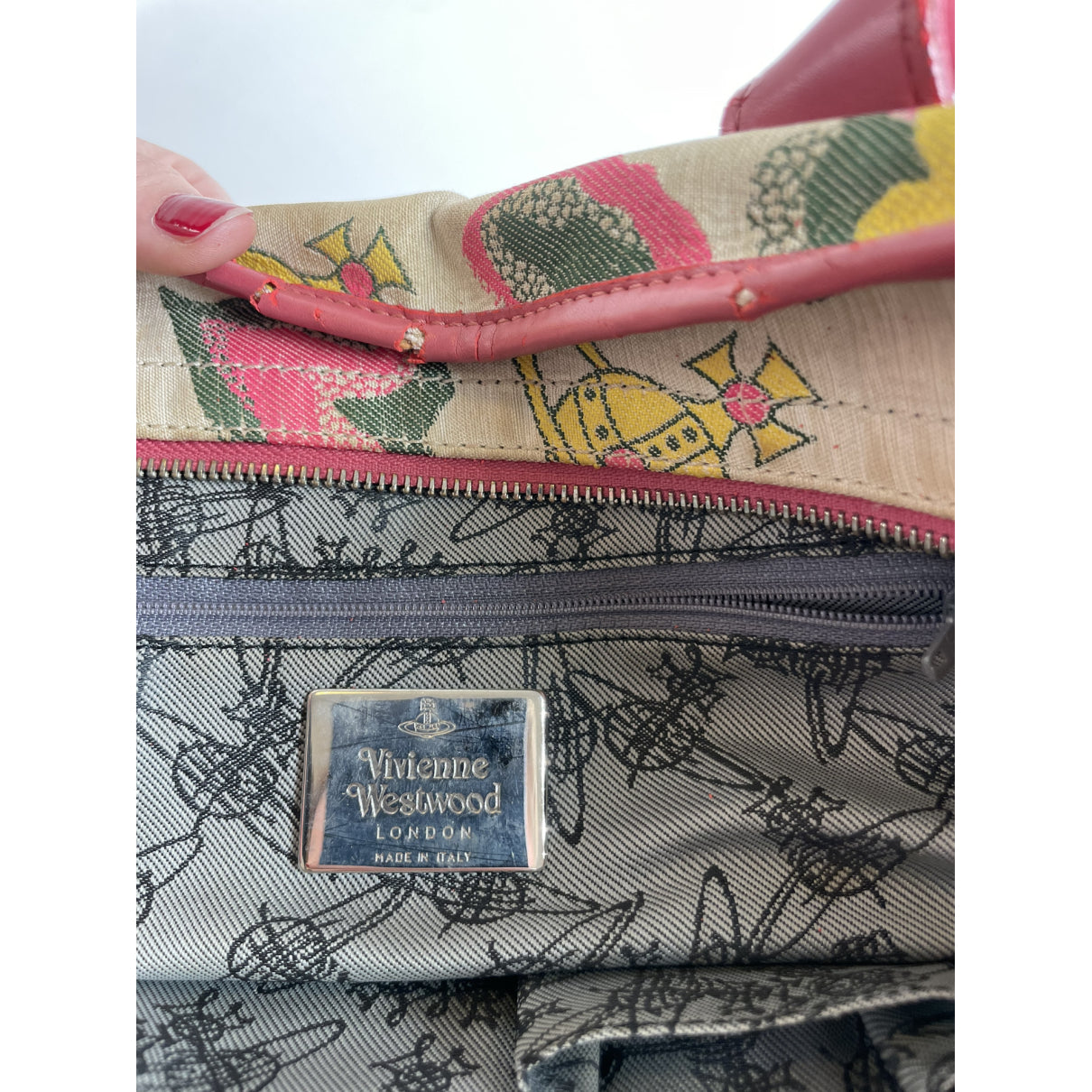 Vivienne Westwood Pink Leather Handbag image 4