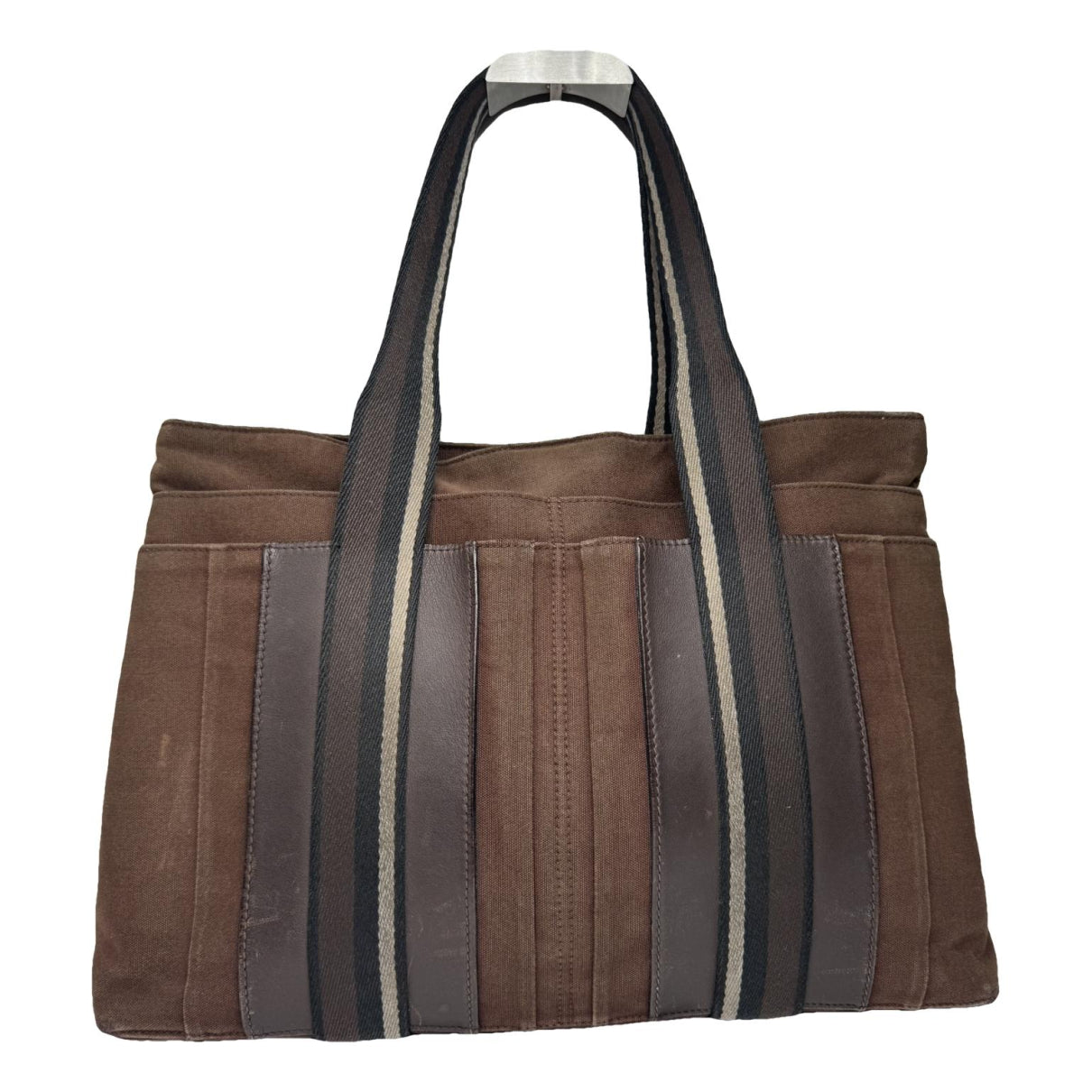 Hermès Troca Brown Cotton Handbag image 1