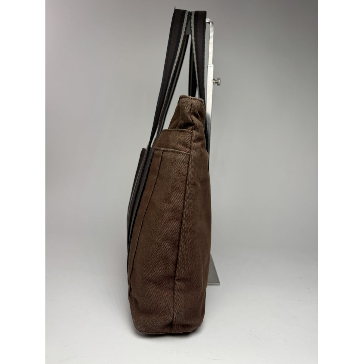 Hermès Troca Brown Cotton Handbag image 4