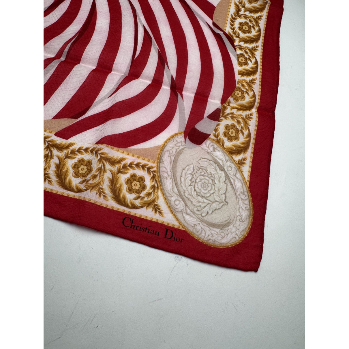 Dior Mitzah ABCDior Red Silk Scarf image 2