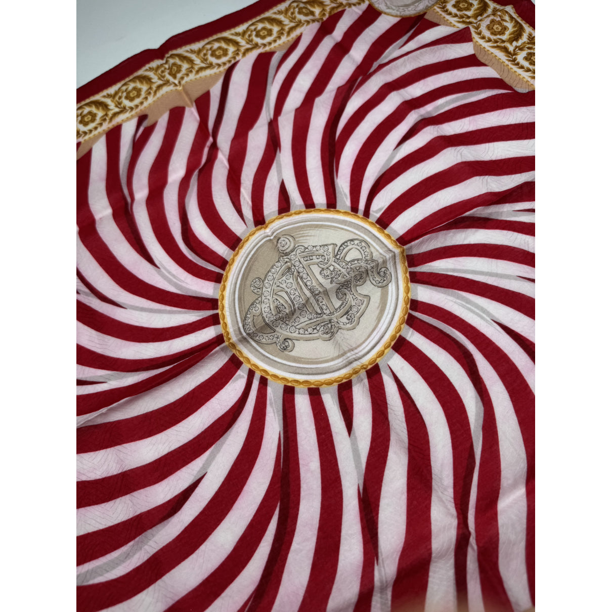 Dior Mitzah ABCDior Red Silk Scarf image 3