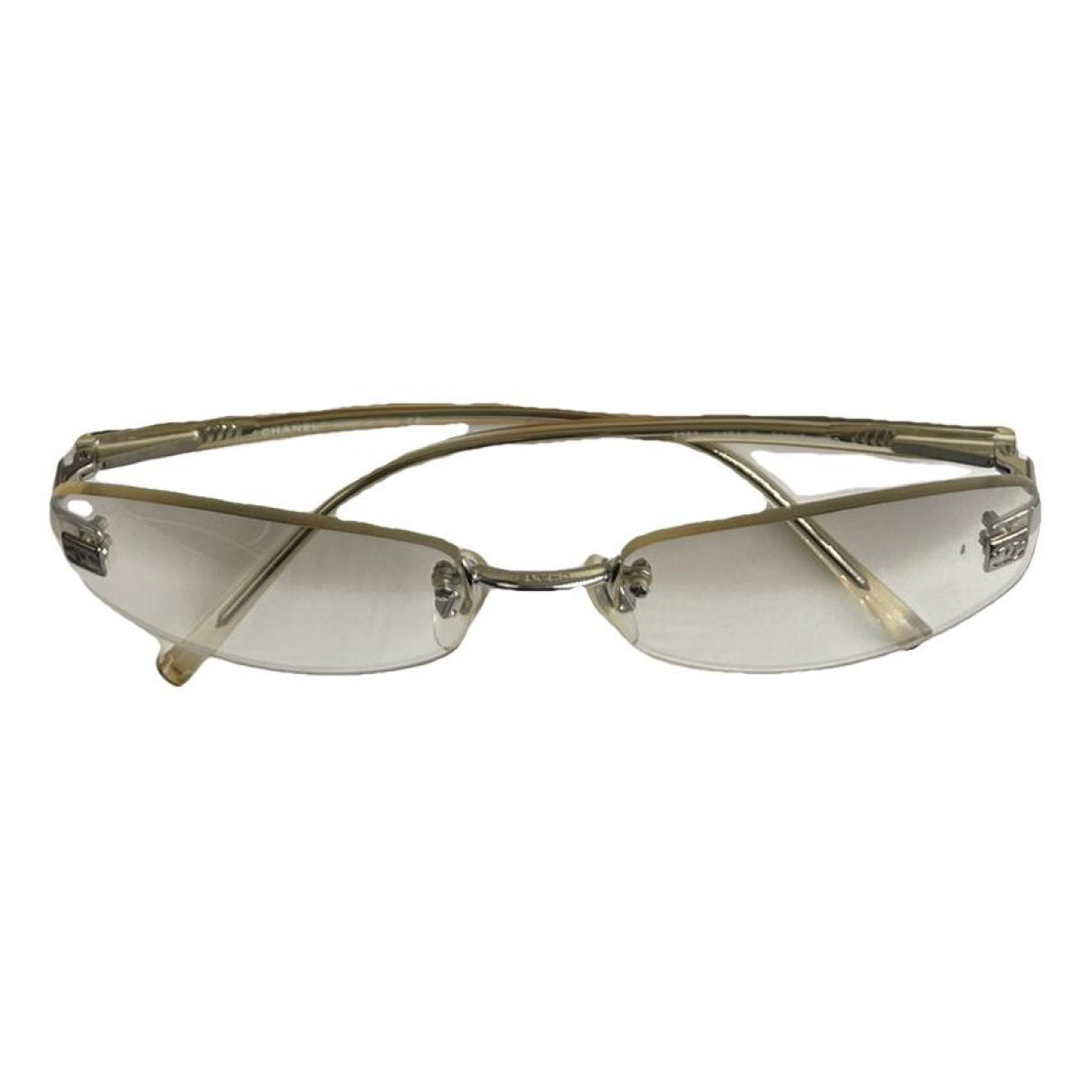 Chanel Silver Metal Sunglasses image 1