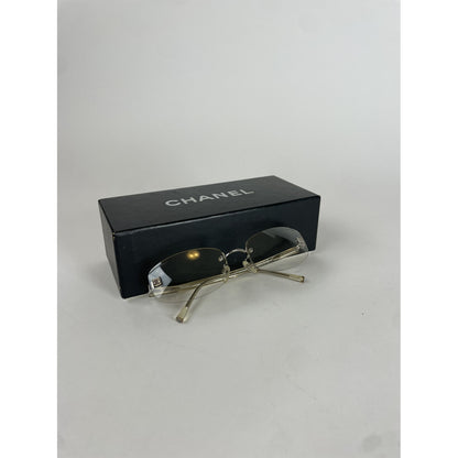 Chanel Silver Metal Sunglasses image 5