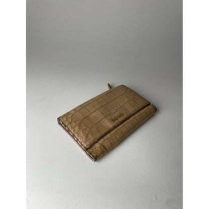 Miu Miu Beige Leather Wallet image 3