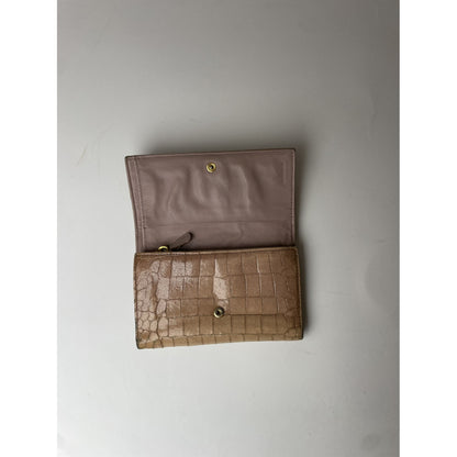 Miu Miu Beige Leather Wallet image 5