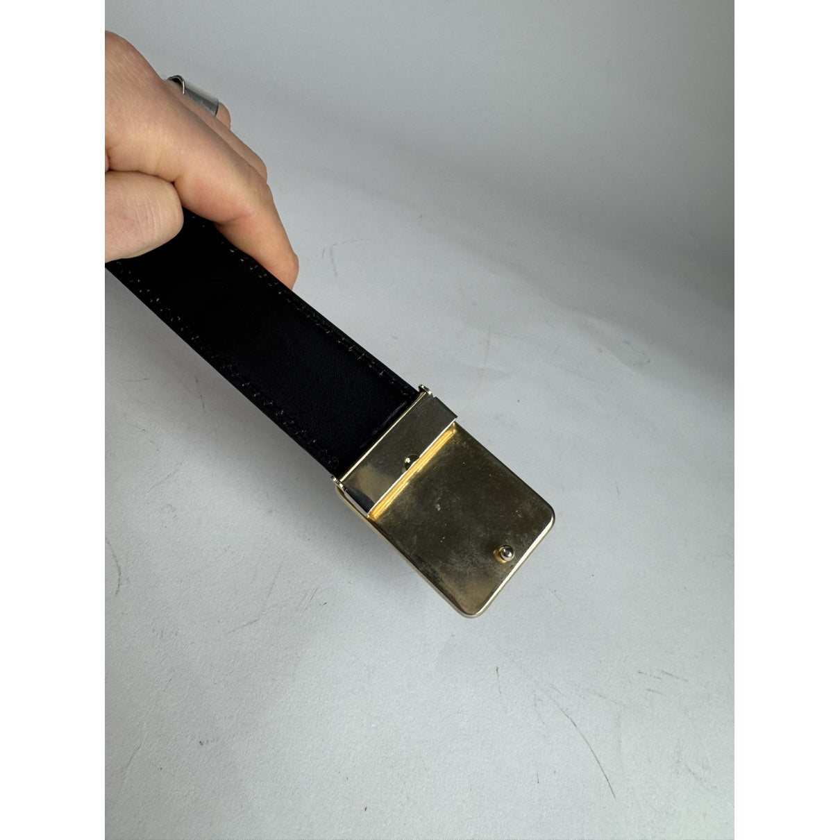 Cartier Black Leather Belt image 3