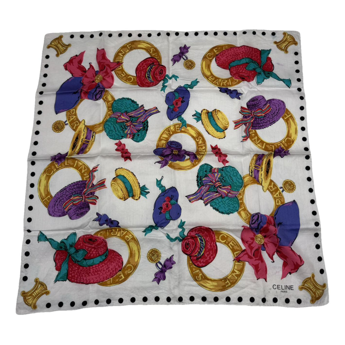Celine Multicolour Silk Scarf image 1