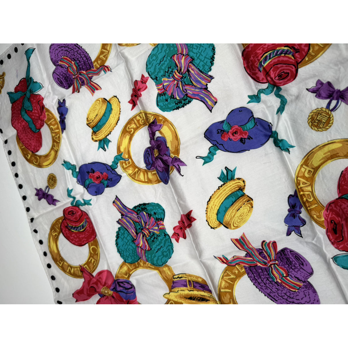 Celine Multicolour Silk Scarf image 3