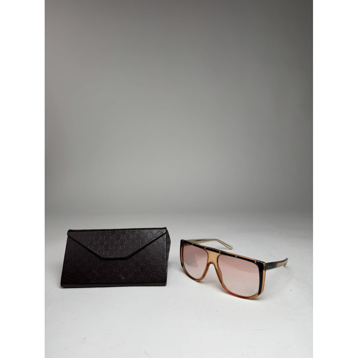 Gucci Orange Plastic Sunglasses image 5