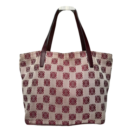 Loewe Paseo Purple Cotton Handbag image 1