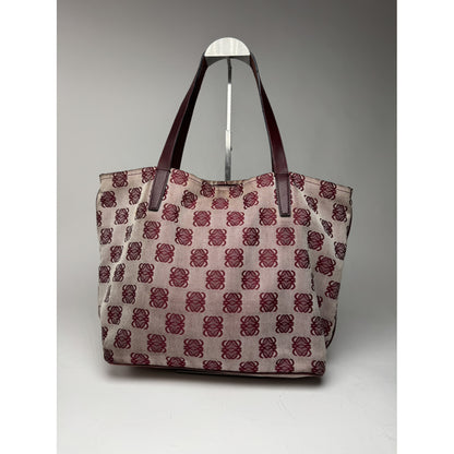 Loewe Paseo Purple Cotton Handbag image 4