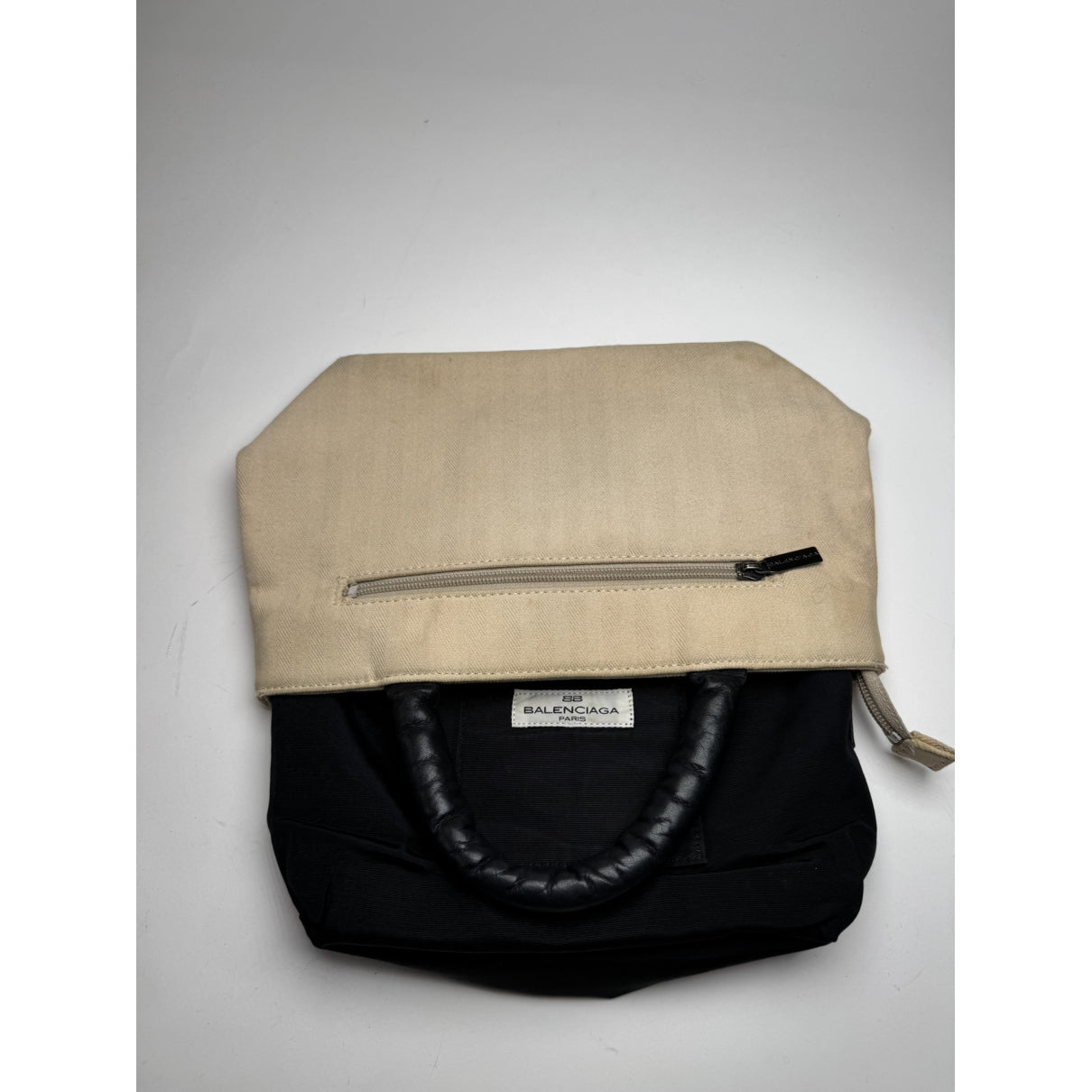 Balenciaga City Beige Cotton Handbag image 2
