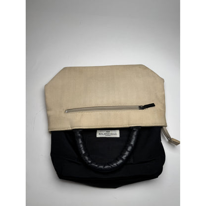 Balenciaga City Beige Cotton Handbag image 2