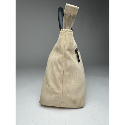Balenciaga City Beige Cotton Handbag image 3