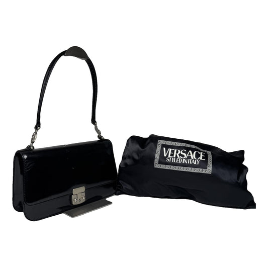 Versace Black Patent Leather Handbag image 1