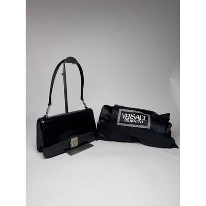 Versace Black Patent Leather Handbag image 2