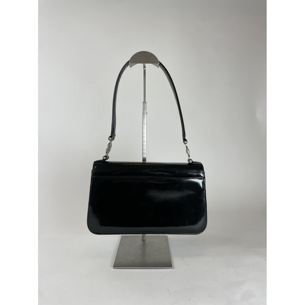 Versace Black Patent Leather Handbag image 3