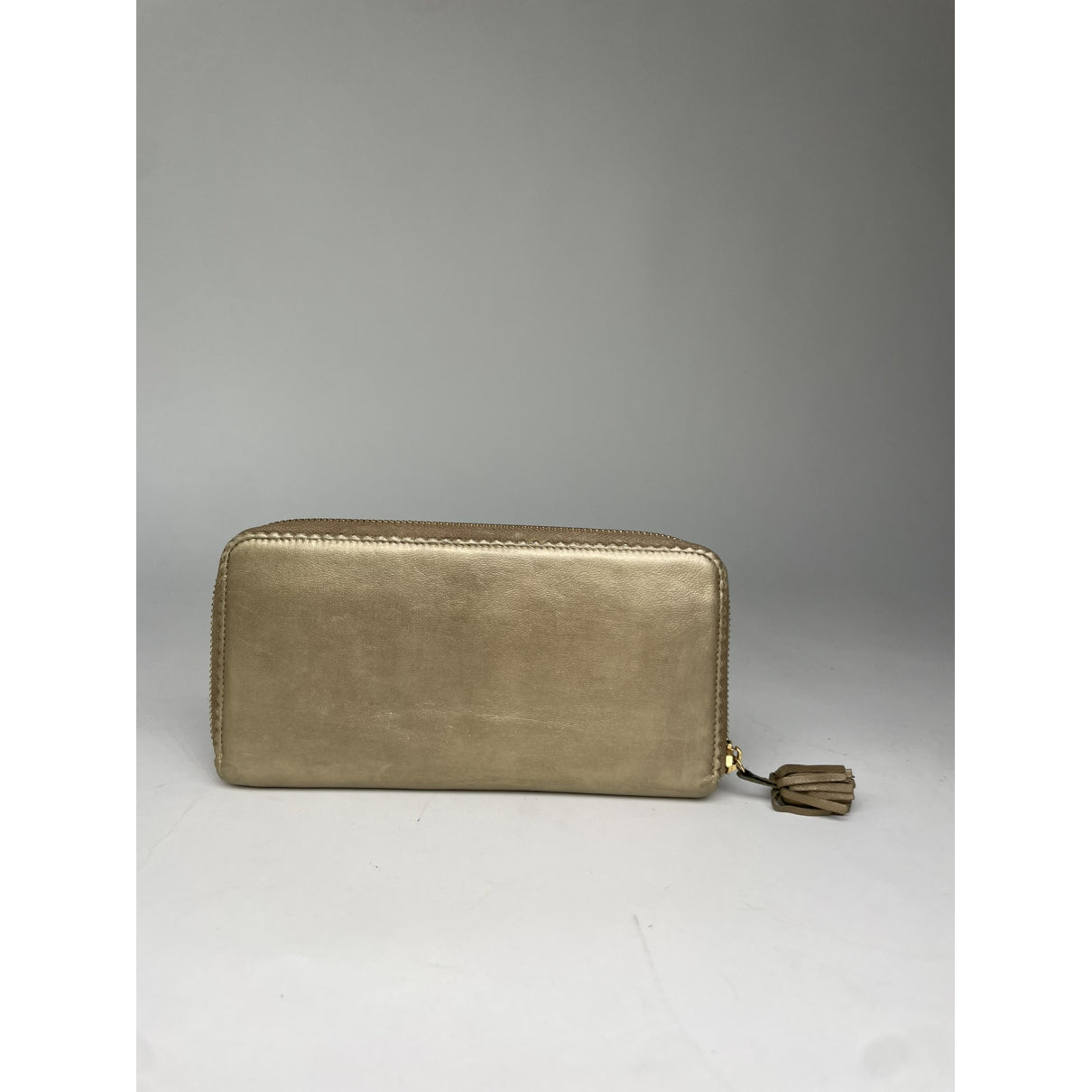 Loewe Puzzle Gold Leather Wallet image 2
