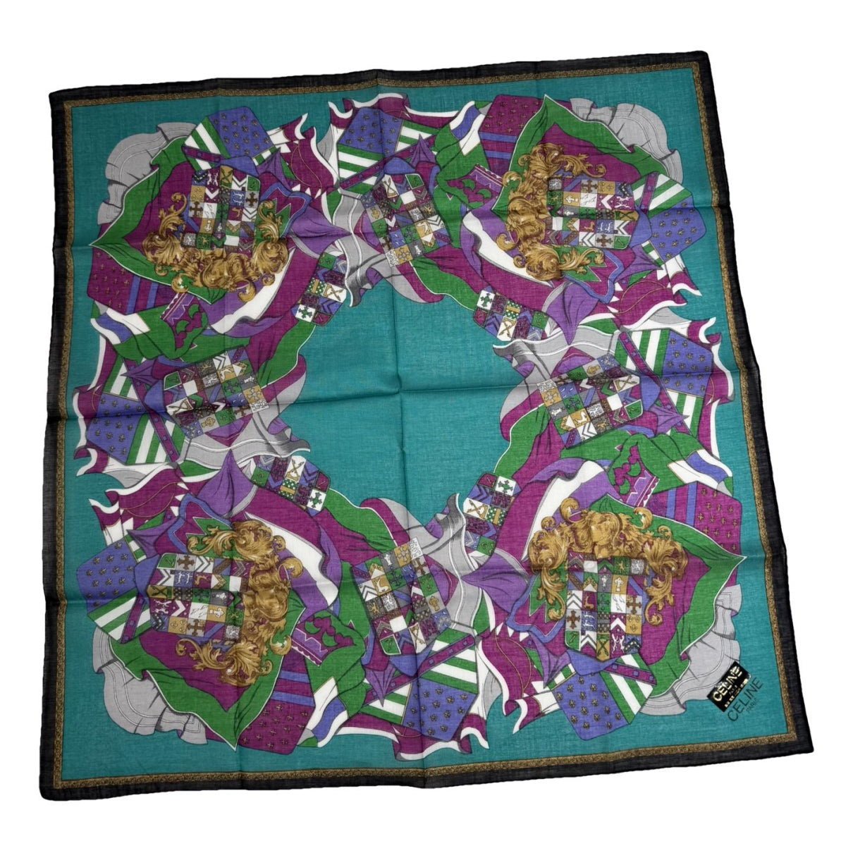 Celine Blue Silk Scarf image 1