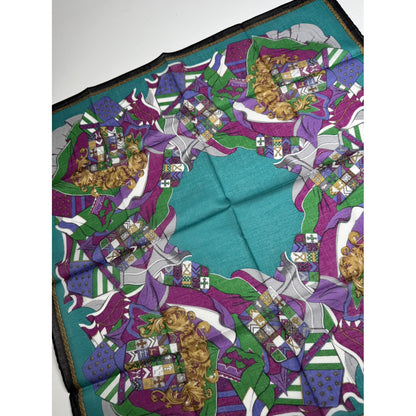 Celine Blue Silk Scarf image 3