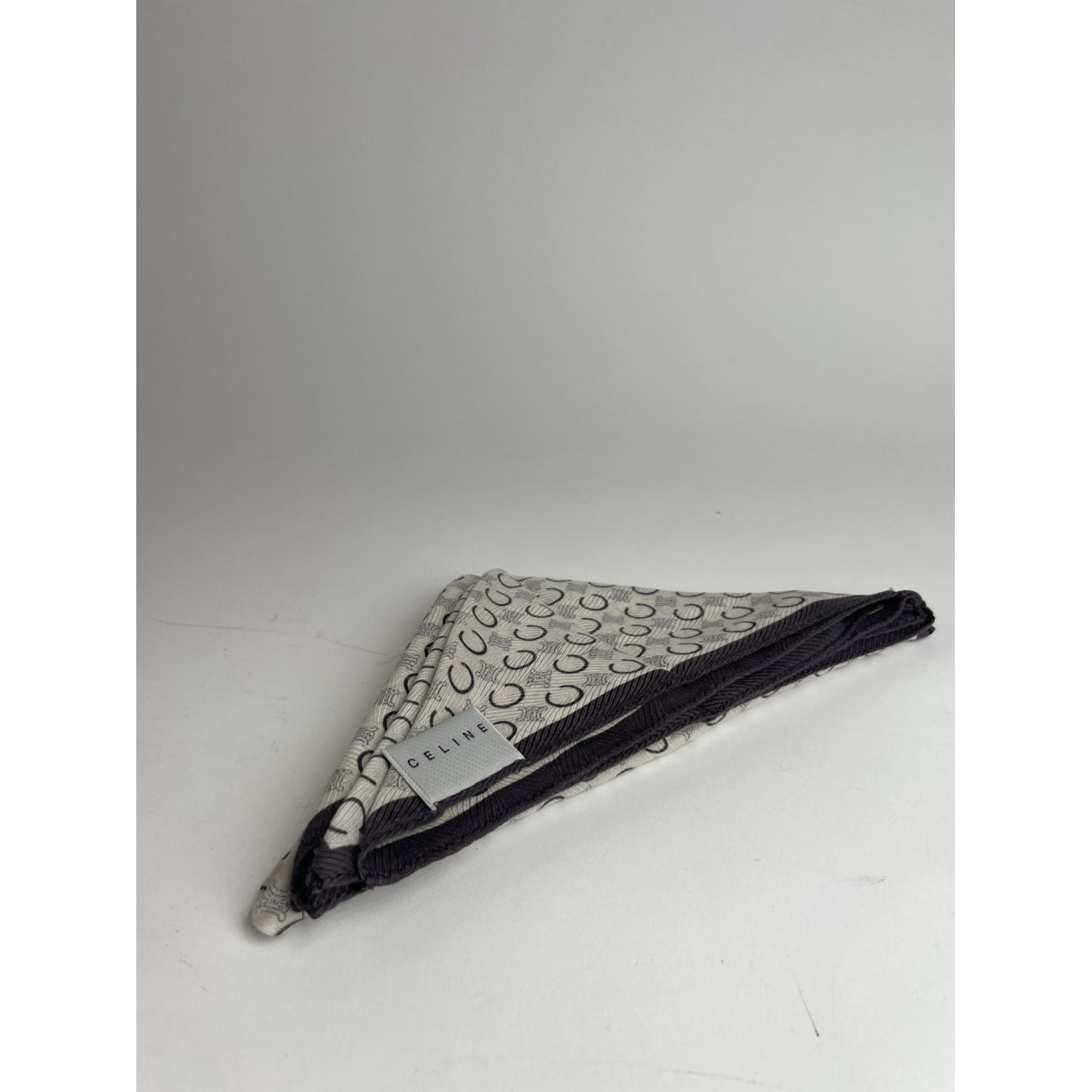 Celine Black Silk Scarf image 2