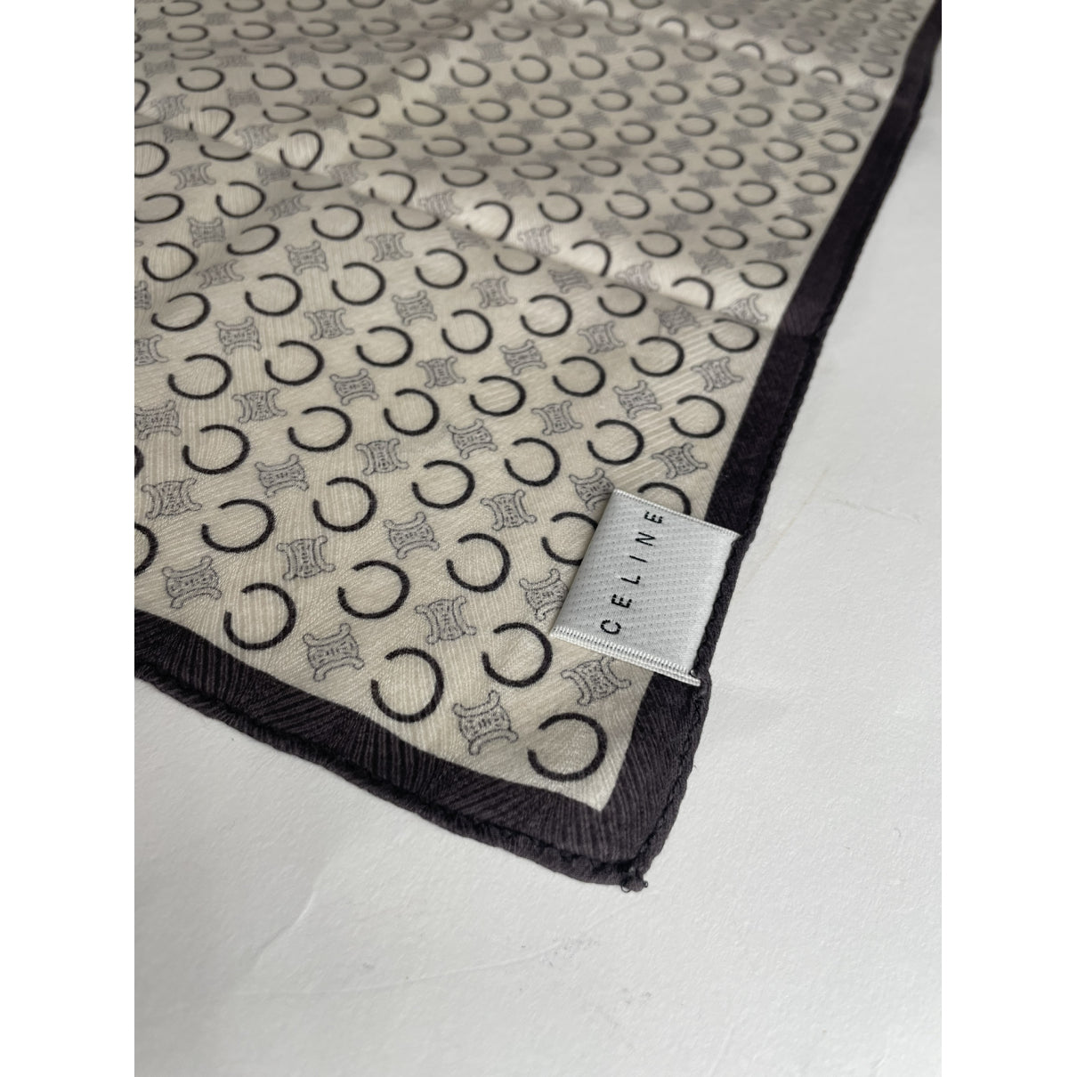 Celine Black Silk Scarf image 3