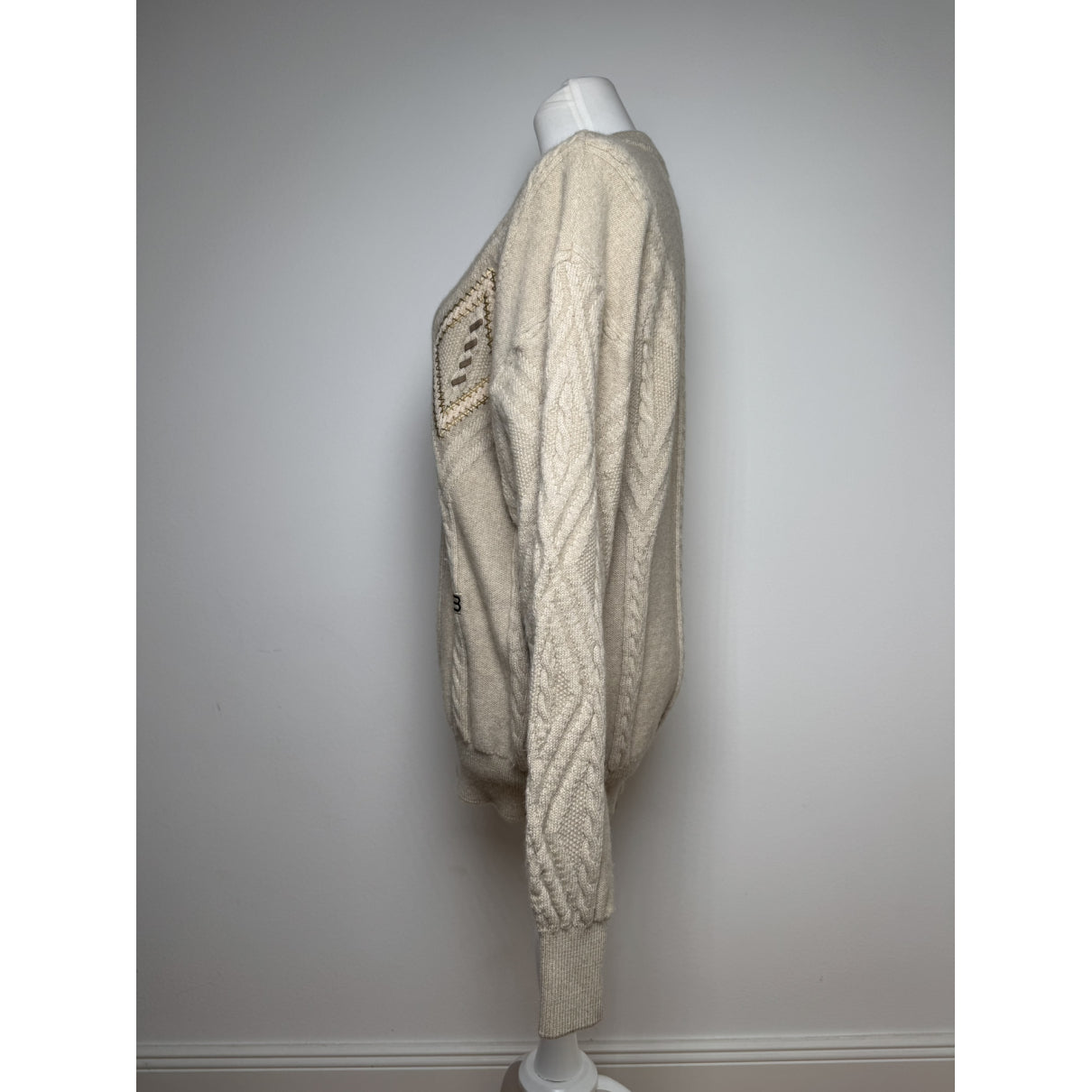 Balenciaga Beige Wool Knitwear image 3