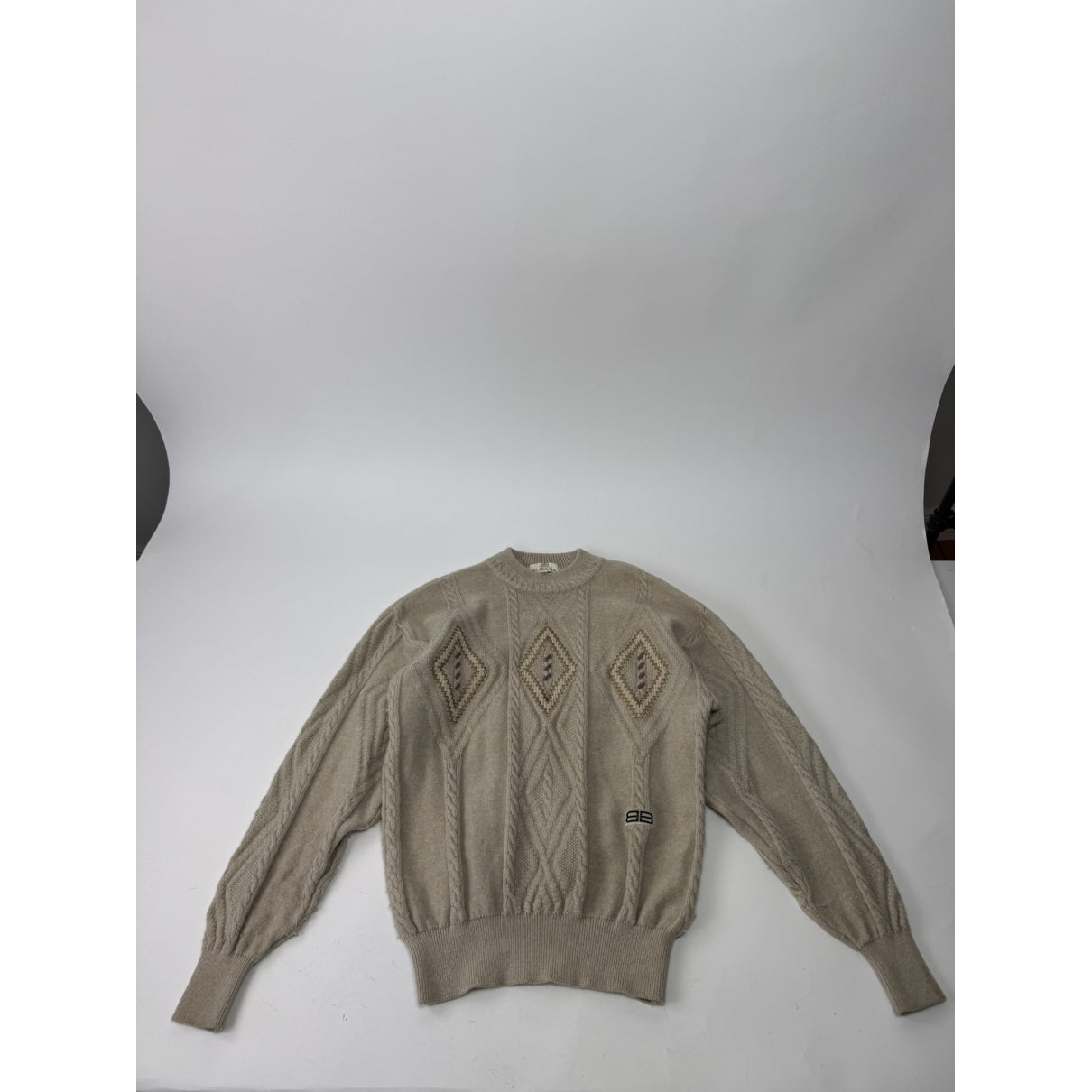 Balenciaga Beige Wool Knitwear image 5