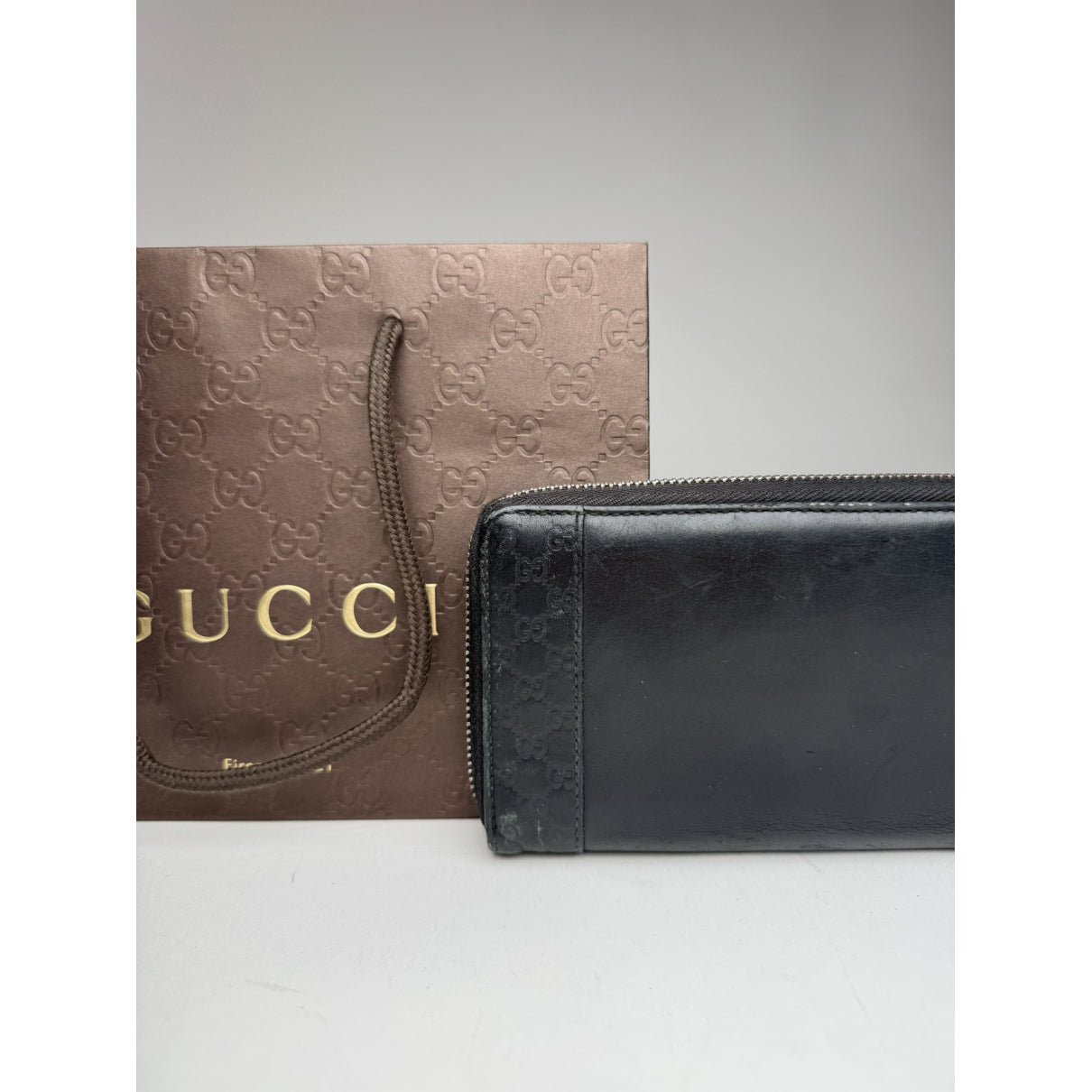 Gucci Continental Black Leather Wallet image 2