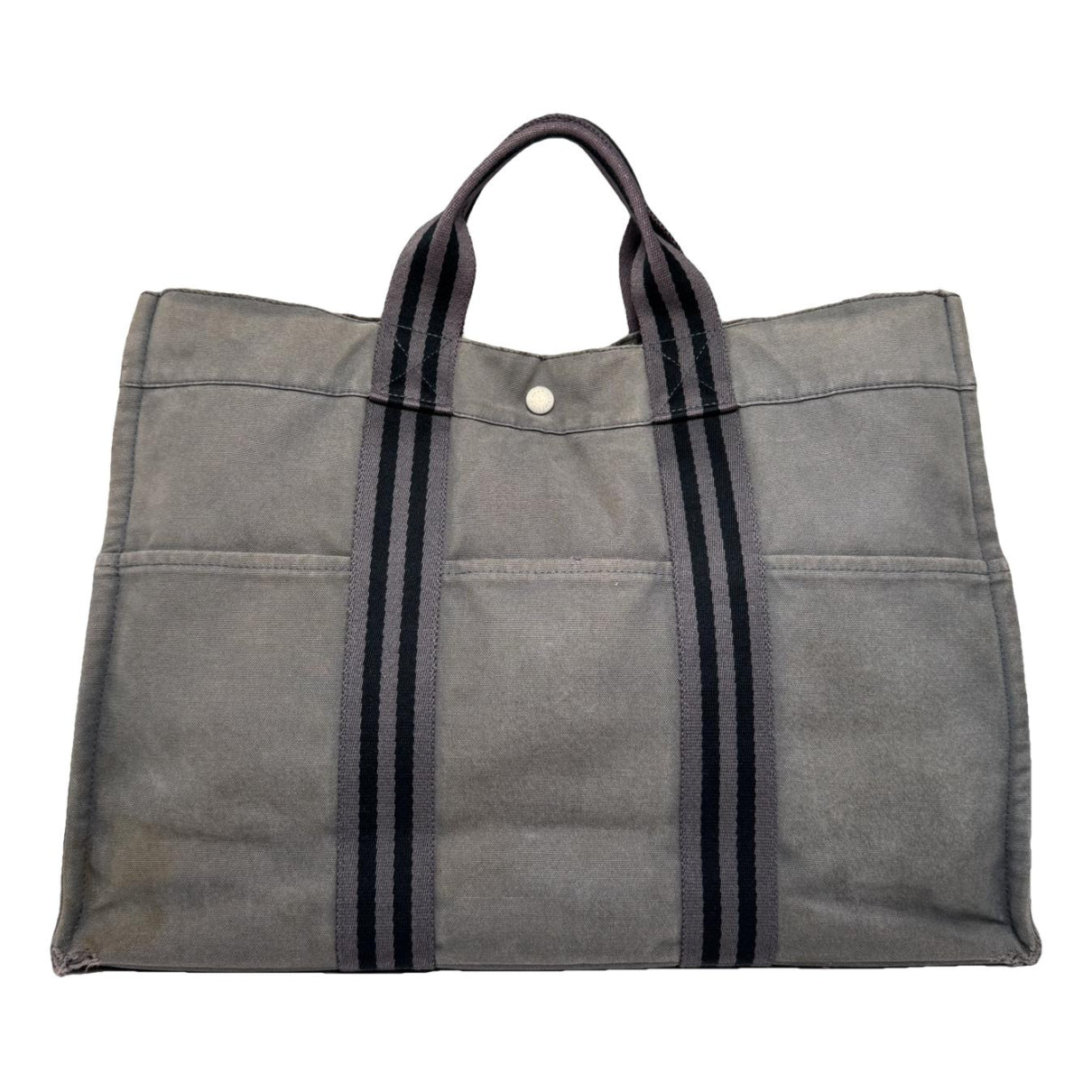 Hermès Grey Cotton Handbag image 1