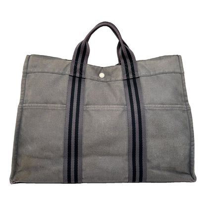 Hermès Grey Cotton Handbag image 1