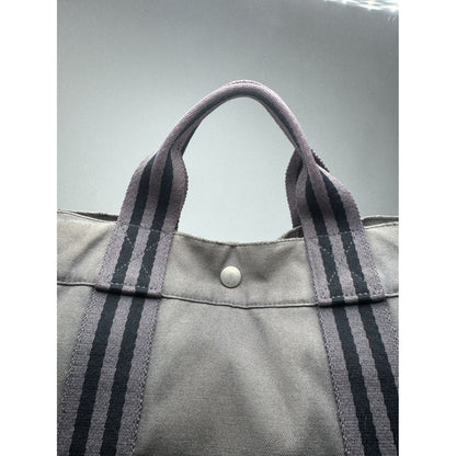 Hermès Grey Cotton Handbag image 3