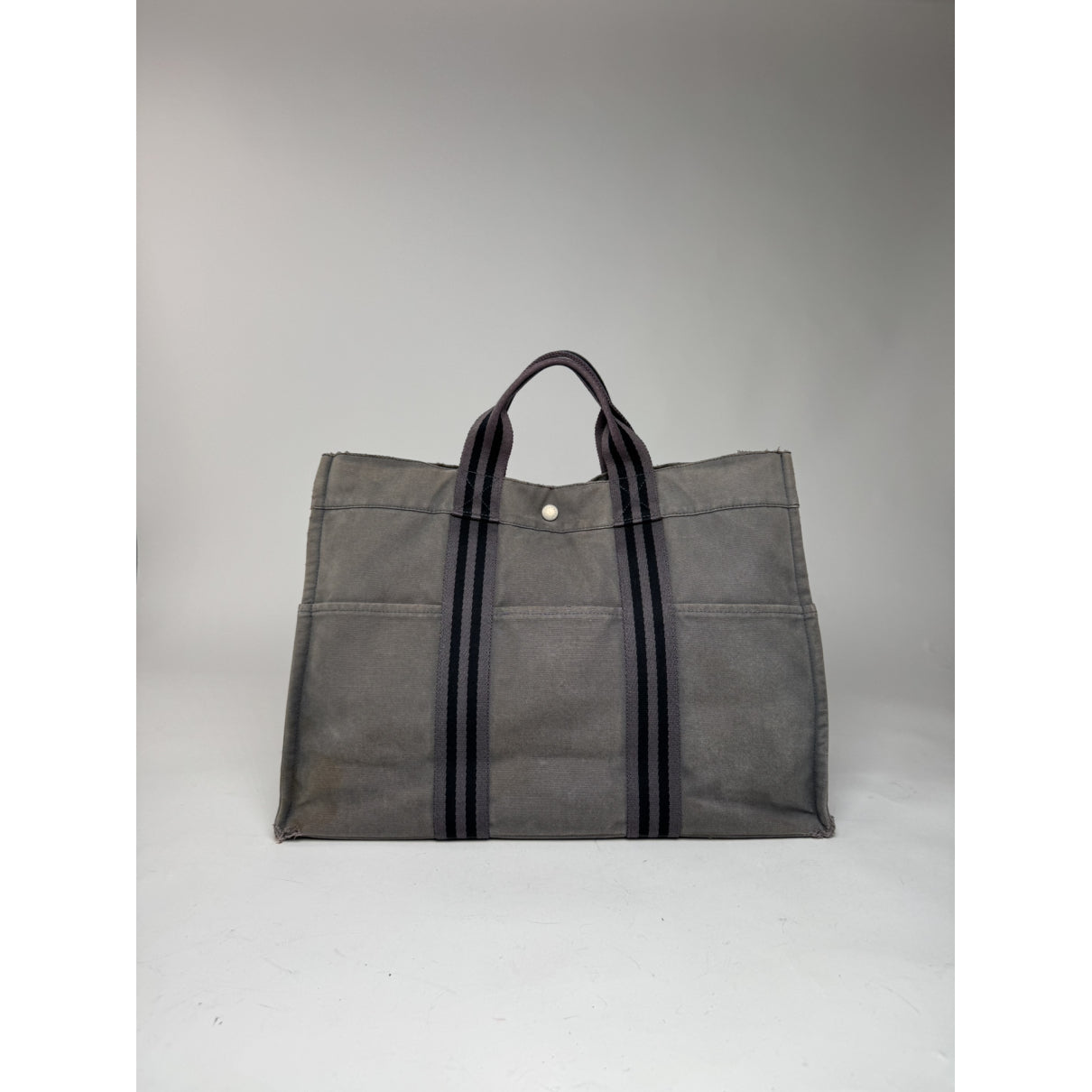 Hermès Grey Cotton Handbag image 5