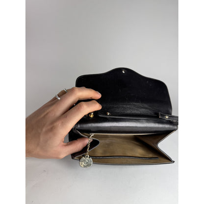 Celine Triomphe Black Leather Handbag image 5