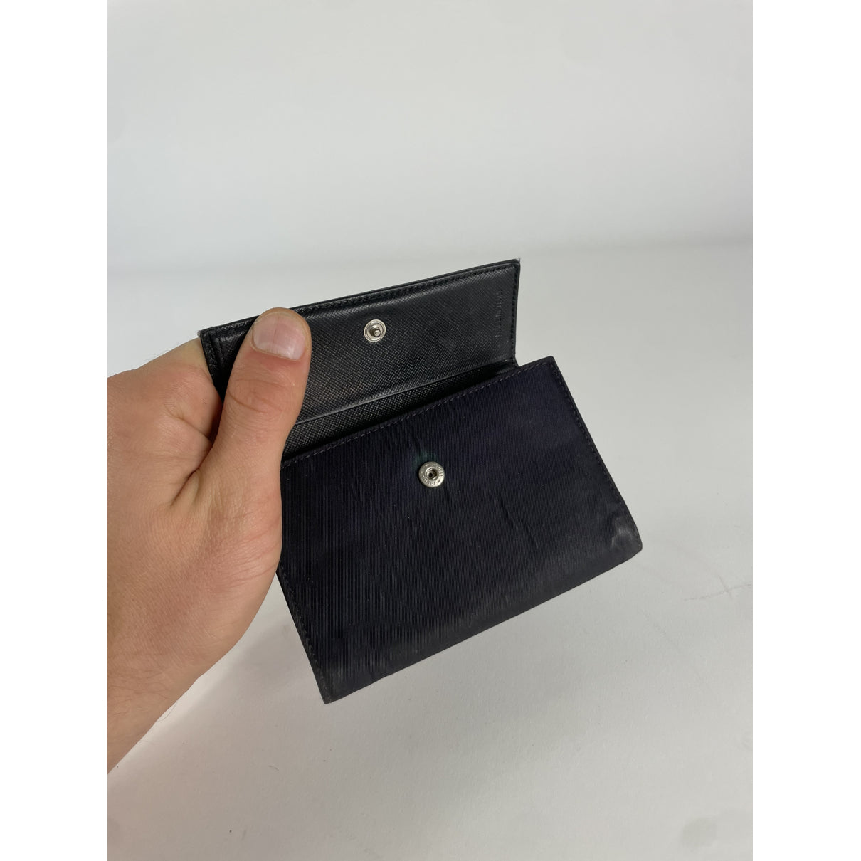 Prada Tessuto  Black Leather Wallet image 3
