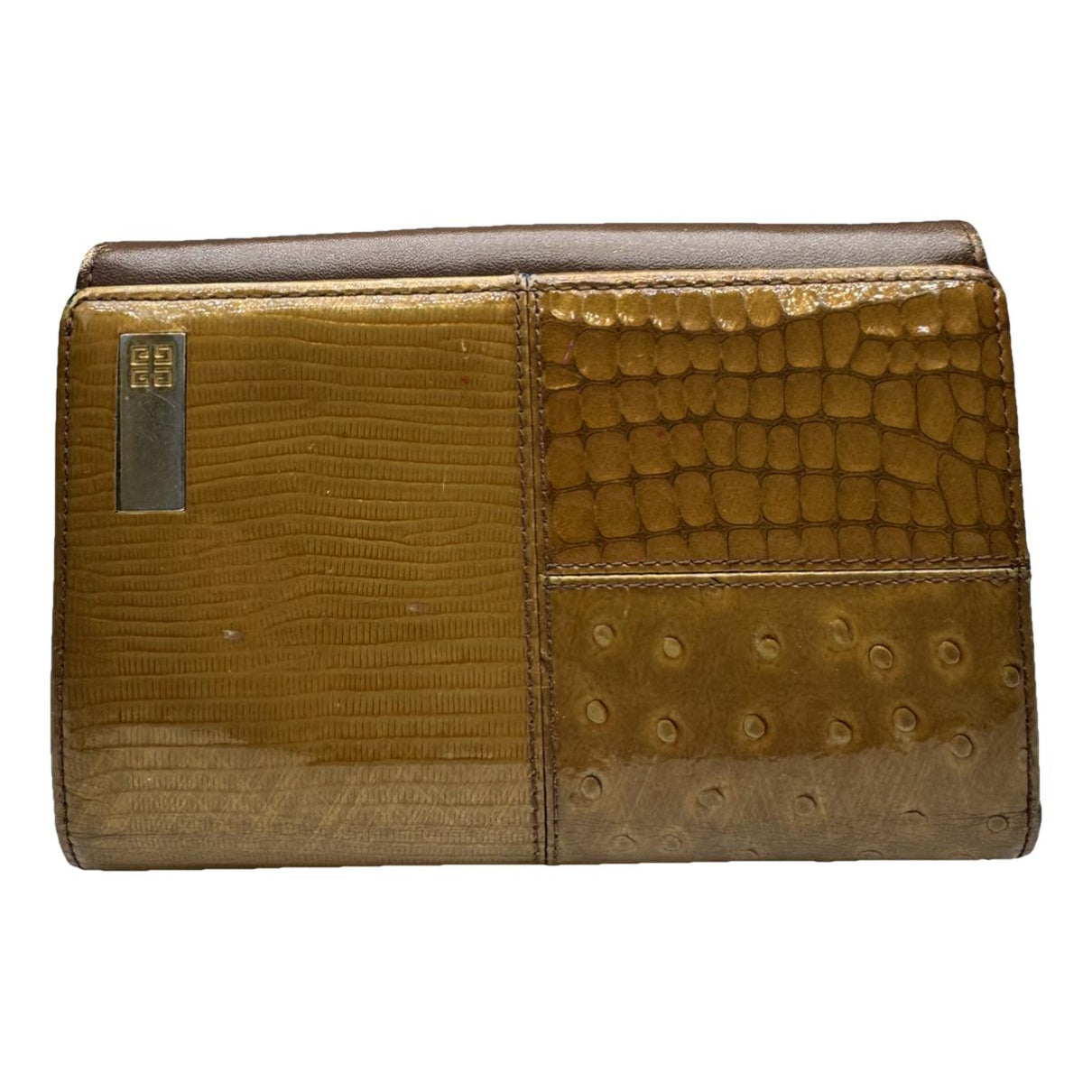 Givenchy GV3 Brown Patent Leather Wallet image 1