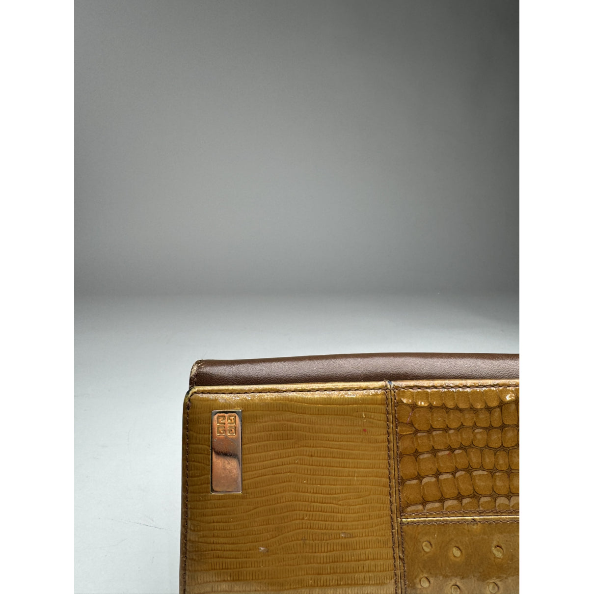 Givenchy GV3 Brown Patent Leather Wallet image 2